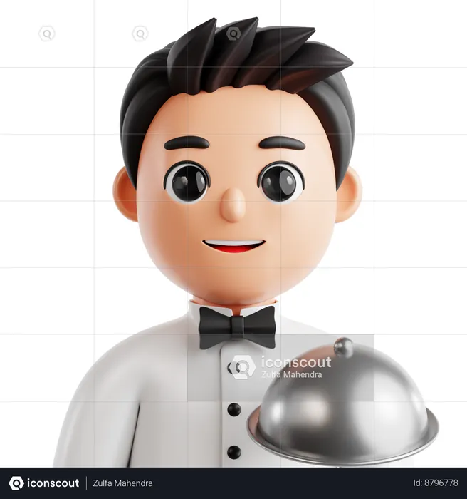 Waiter  3D Icon