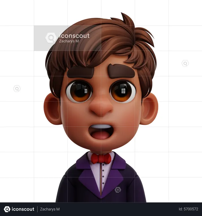 WAITER MAN  3D Icon