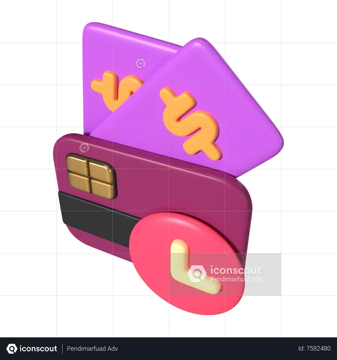 Waiting Payment  3D Icon