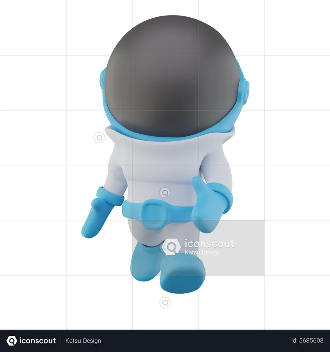 Walking Astronaut  3D Icon