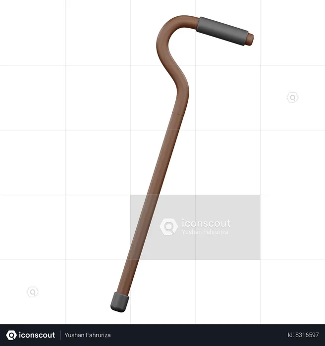 Walking Cane  3D Icon