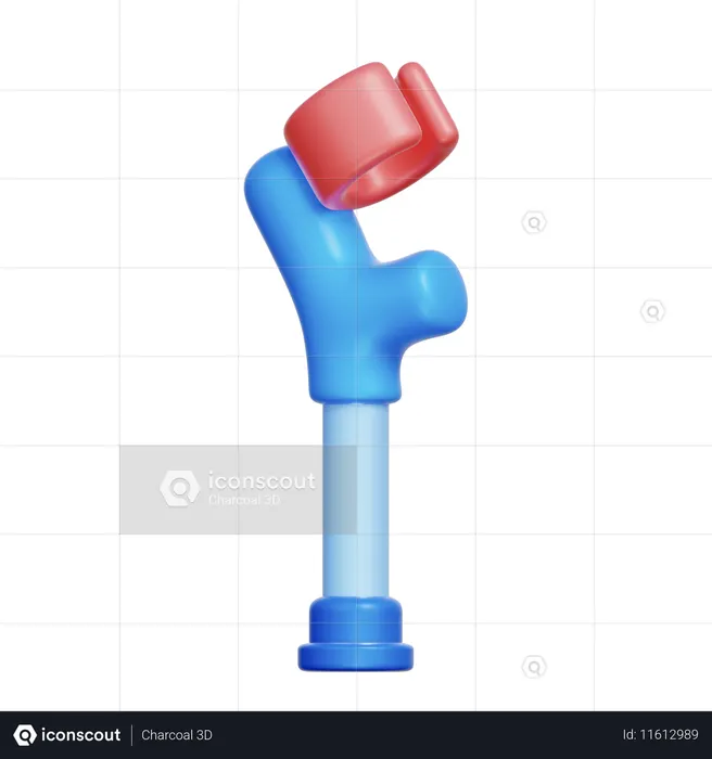 Walking Crutch  3D Icon