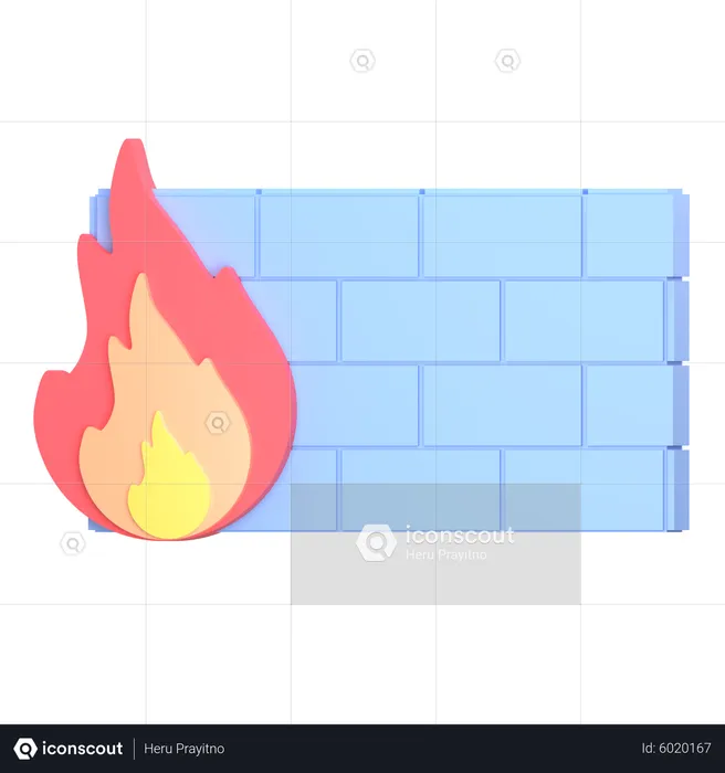 Wall burn  3D Icon