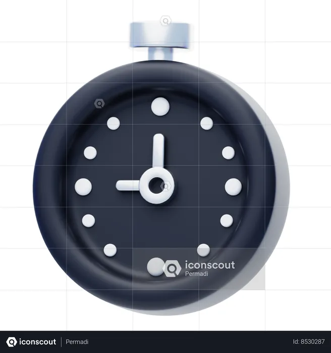 Wall Clock  3D Icon