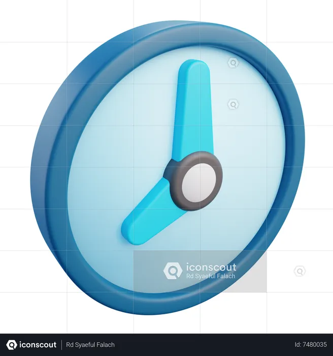 Wall Clock  3D Icon