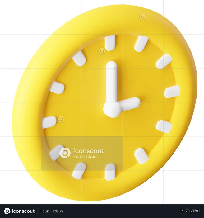 Wall Clock  3D Icon