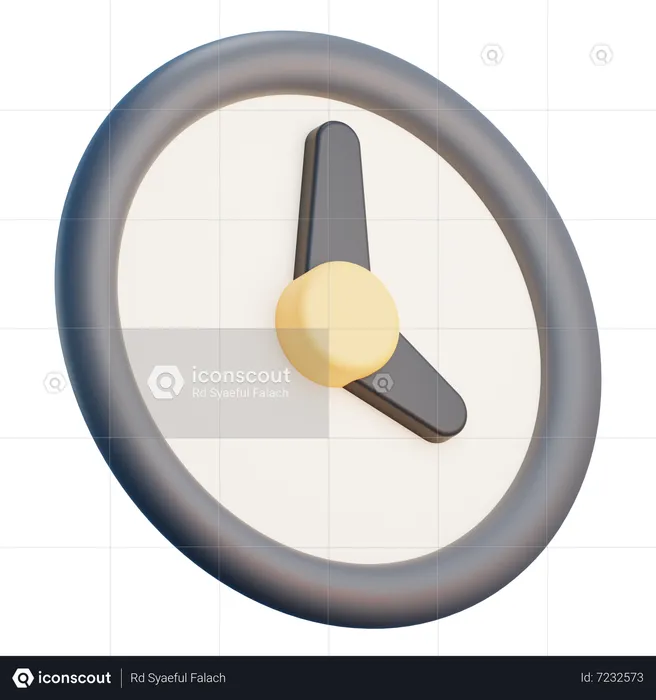 Wall Clock  3D Icon