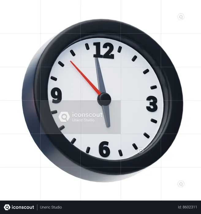 Wall Clock  3D Icon