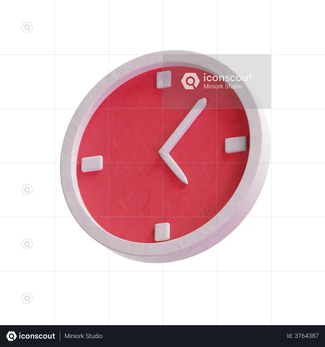 Wall Clock Logo 3D Logo