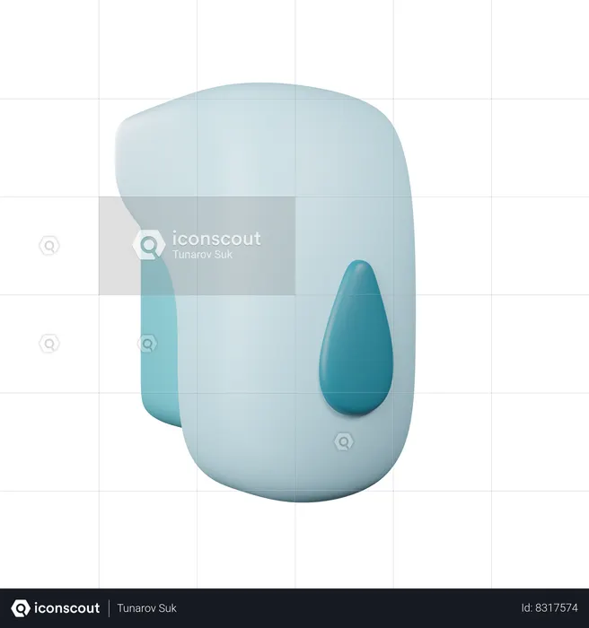 Wall Mounted Soap Dispenser  3D Icon