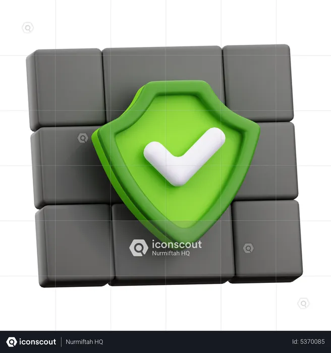 Wall Protection  3D Icon