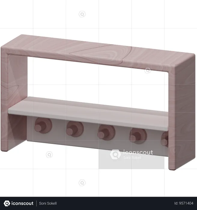 Wall Rack  3D Icon