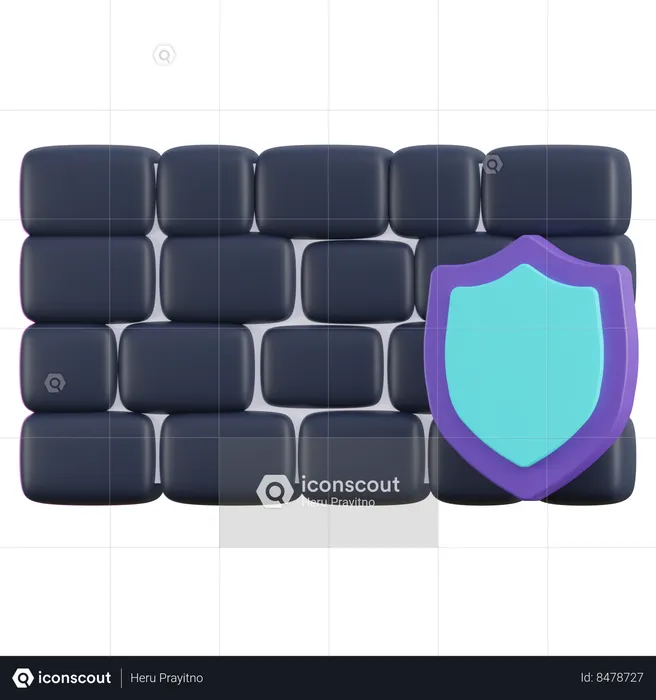 Wall Shield  3D Icon