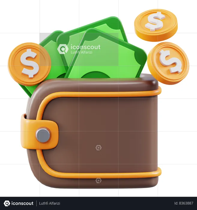 Wallet  3D Icon