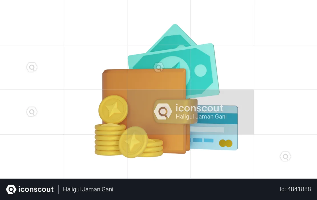 Wallet  3D Icon