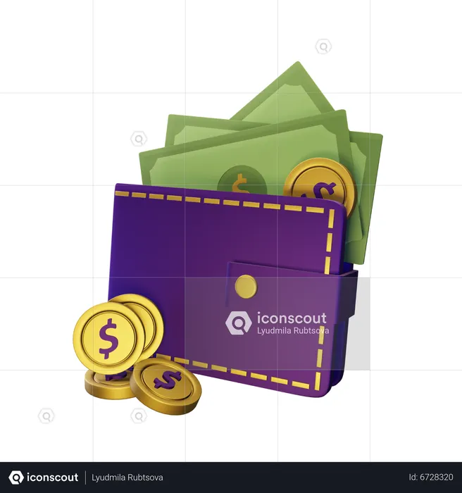 Wallet  3D Icon