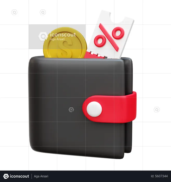 Wallet  3D Icon