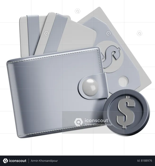 Wallet  3D Icon