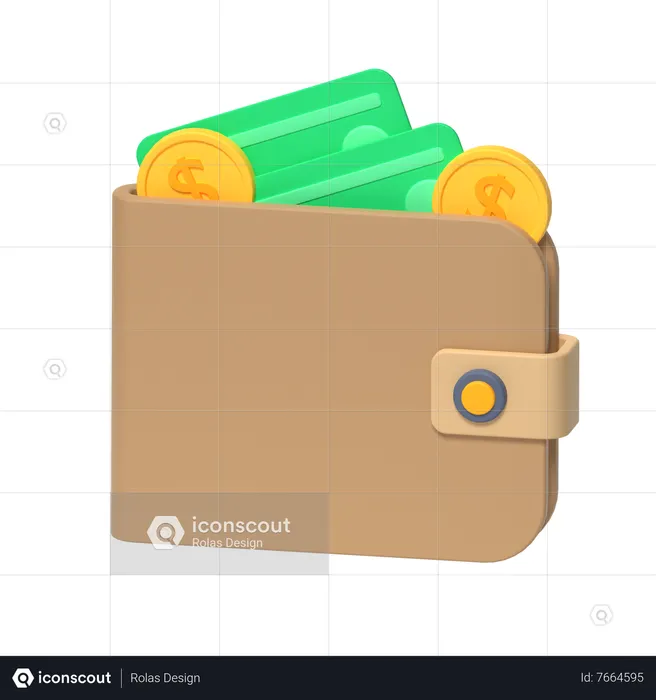 Wallet  3D Icon