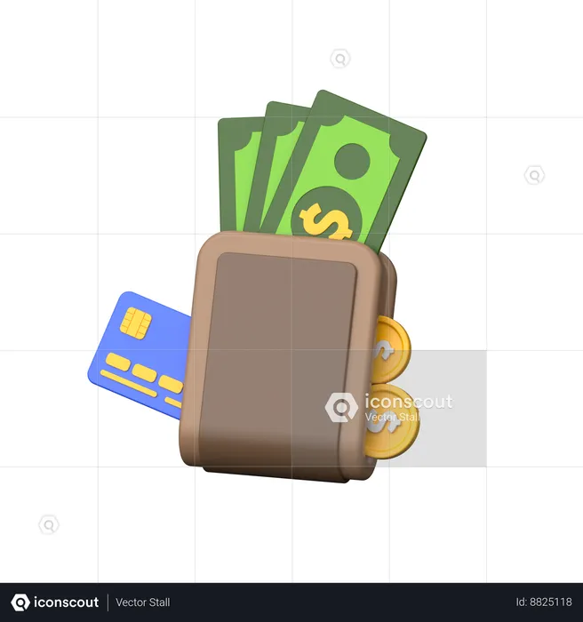 Wallet  3D Icon