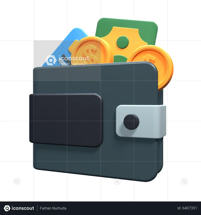 Wallet  3D Icon