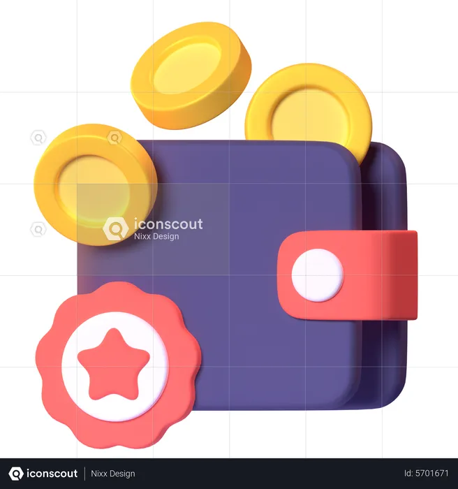 Wallet  3D Icon