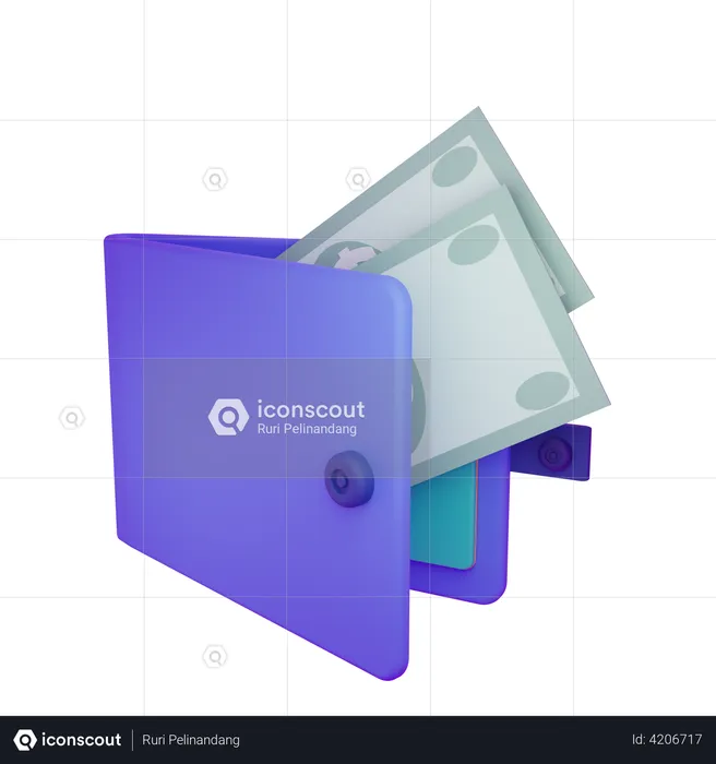 Wallet  3D Illustration