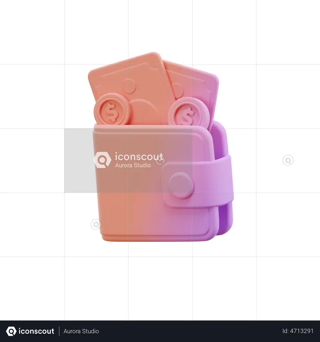 Wallet  3D Illustration