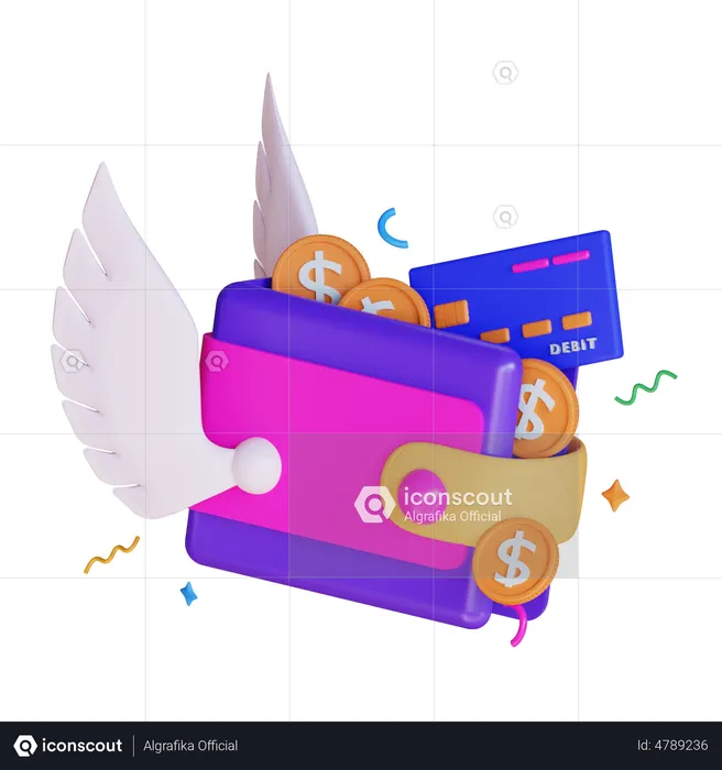 Wallet  3D Illustration