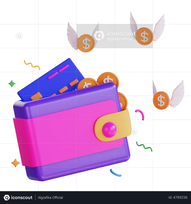 Wallet  3D Illustration