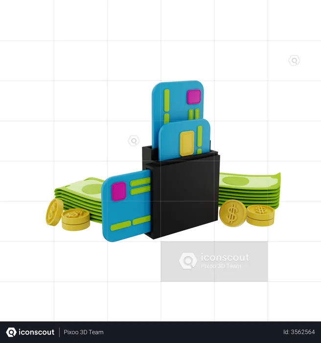 Wallet  3D Illustration