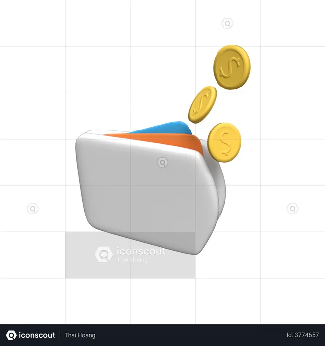 Wallet  3D Illustration