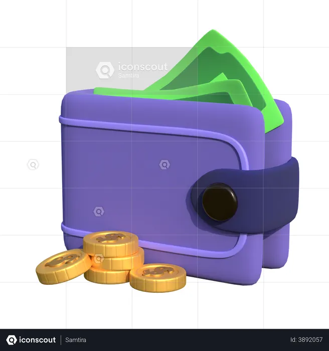 Wallet  3D Illustration