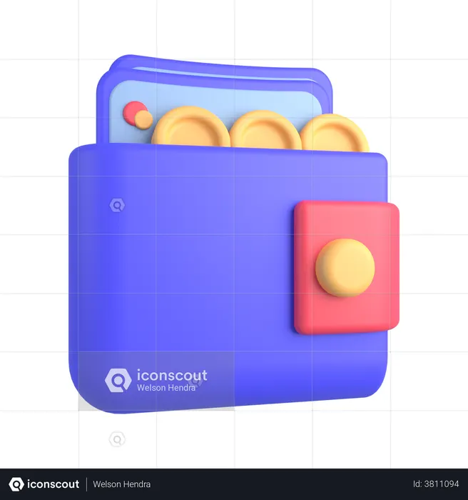 Wallet  3D Illustration
