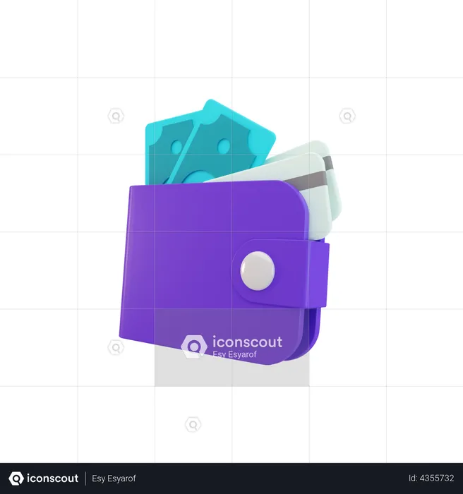 Wallet  3D Illustration