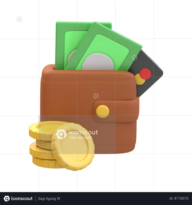 Wallet  3D Illustration