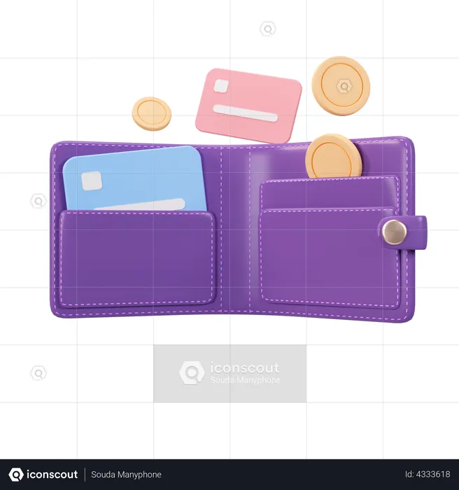 Wallet  3D Illustration