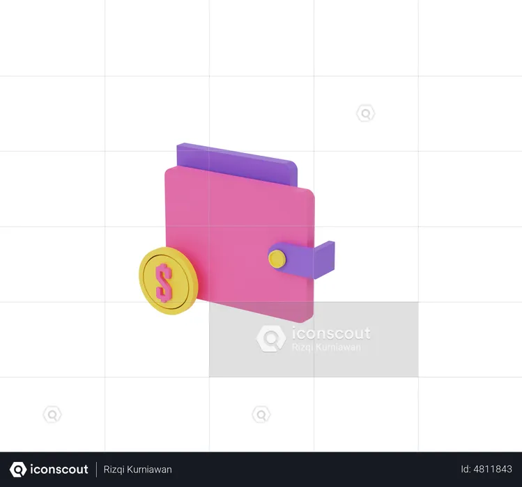 Wallet  3D Illustration