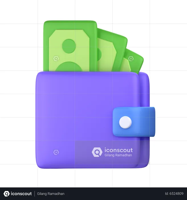 Wallet Money  3D Icon