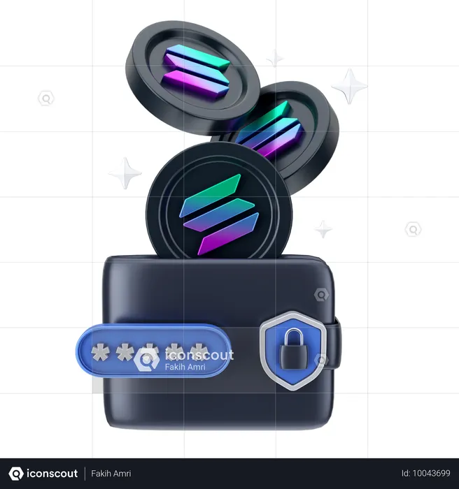 Wallet Security  3D Icon