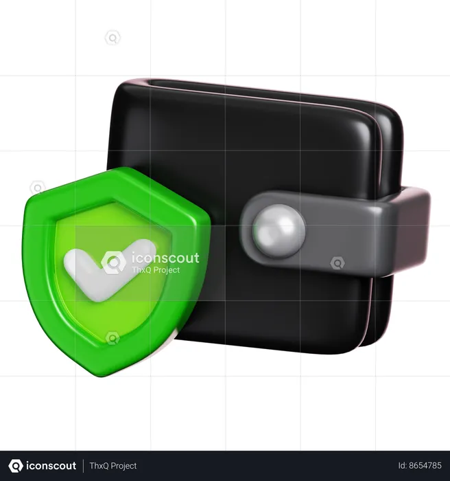 Wallet Security  3D Icon