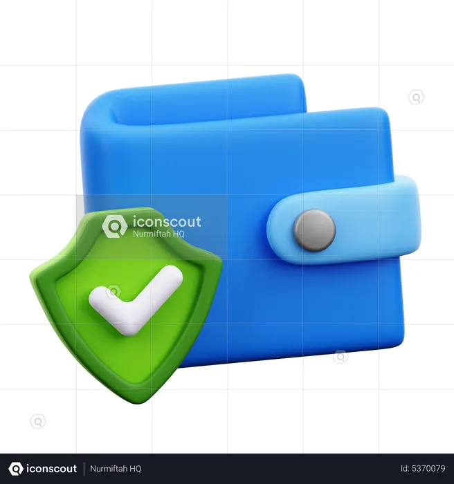 Wallet Security  3D Icon