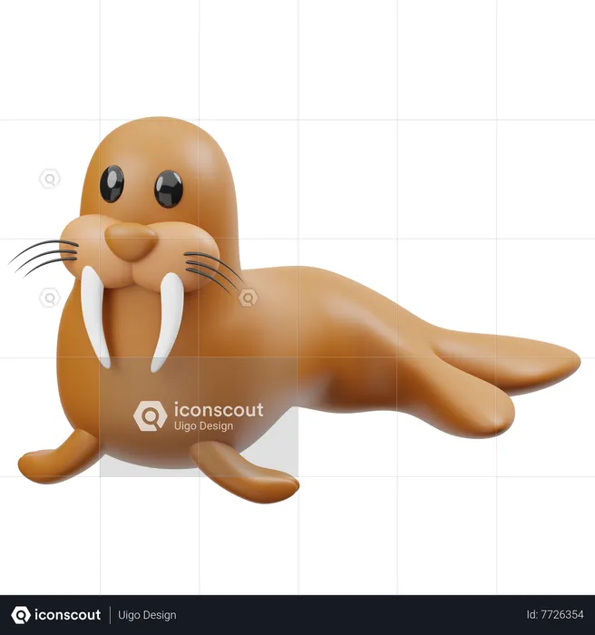 Walrus  3D Icon
