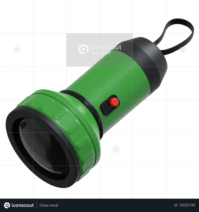 Wandern Taschenlampe  3D Icon