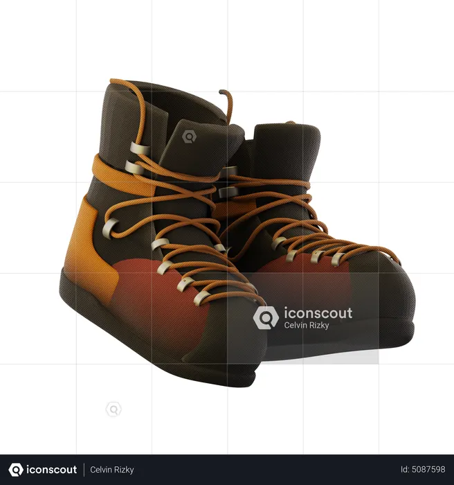 Wanderstiefel  3D Icon