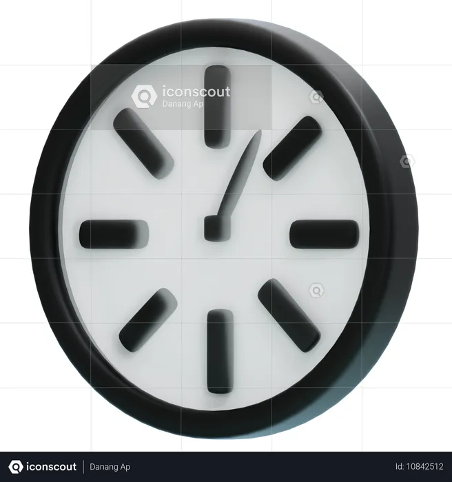 Wanduhr  3D Icon