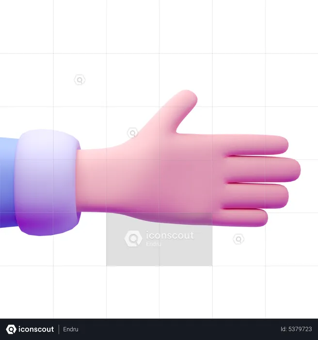 Want Hand Shake Gesture  3D Icon