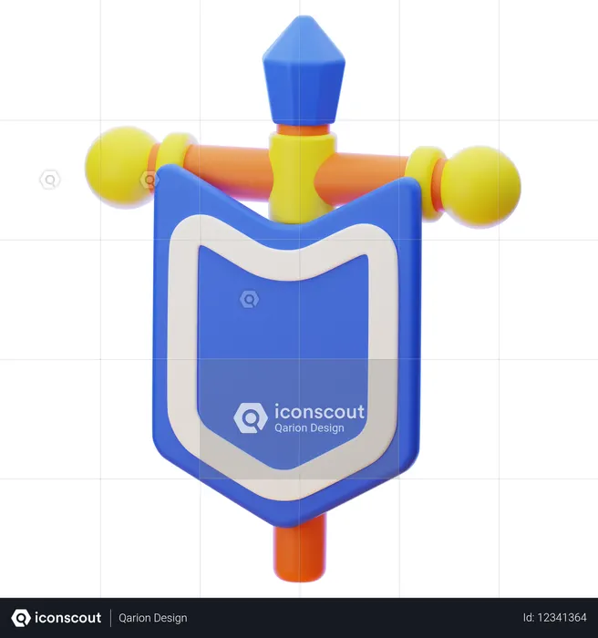 WAR FLAG  3D Icon