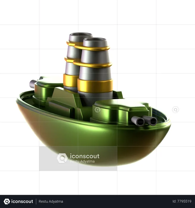 War Ship  3D Icon