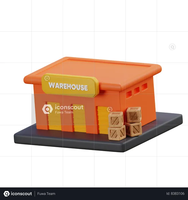 Warehouse  3D Icon